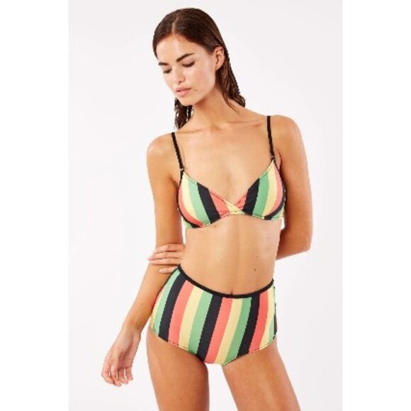 💕SOLID & STRIPED💕 Brigitte Bikini Jamaica Stripe - Picture 3 of 16